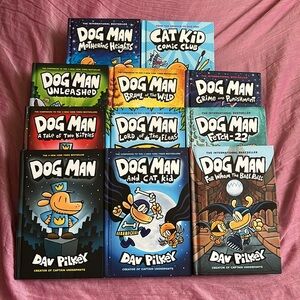 Dog Man book series set: 1-10 PLUS Cat Kid
